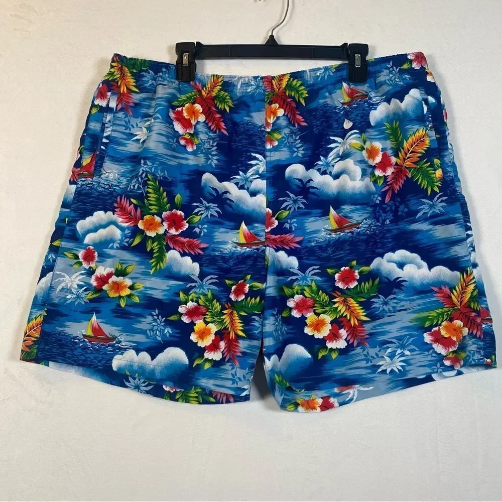 Polo Sport Ralph Lauren Floral/Tropical Theme Swim Shorts Size XXL